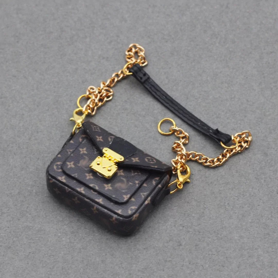 Mini Luxury-Inspired Bag for Dolls