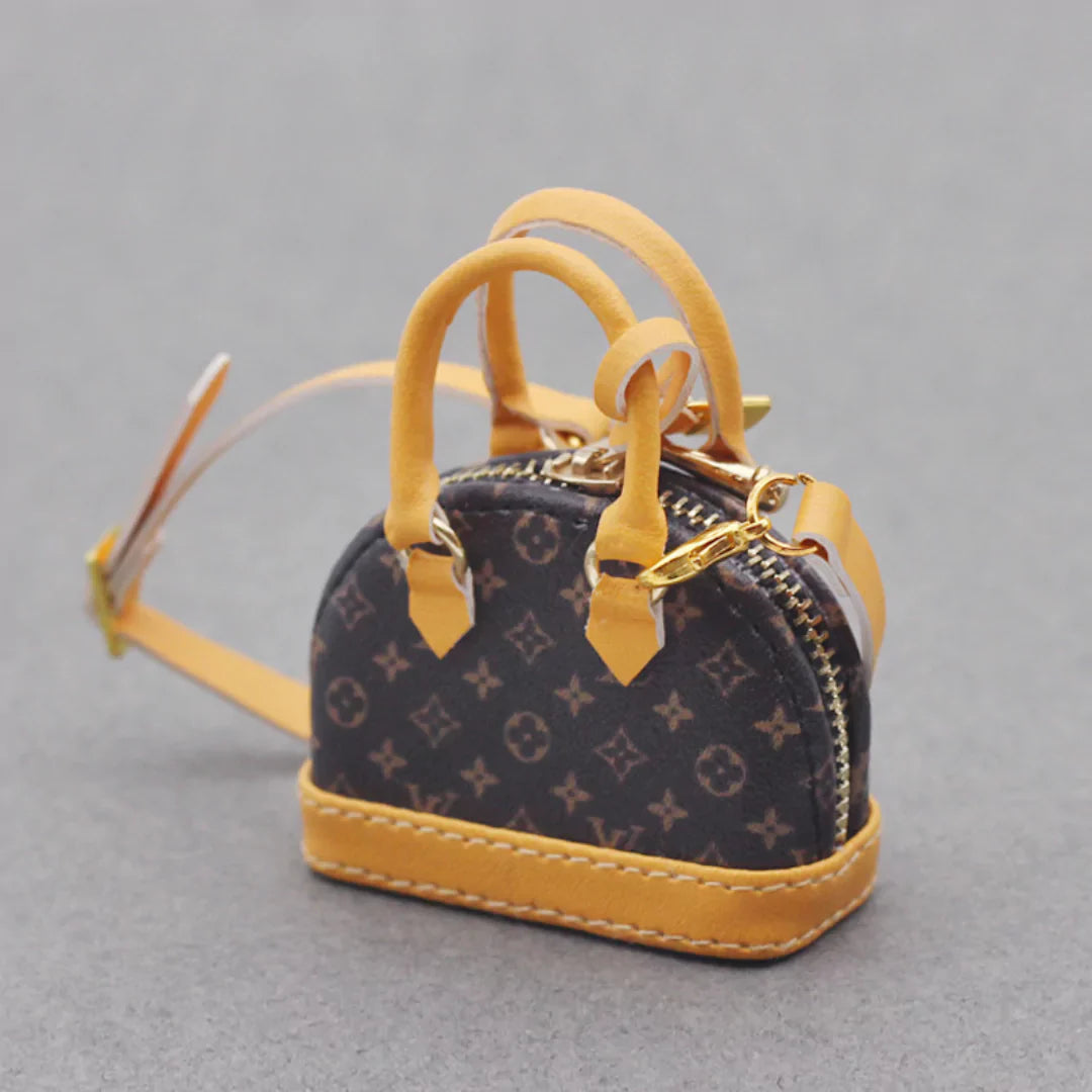 Mini Luxury-Inspired Bag for Dolls