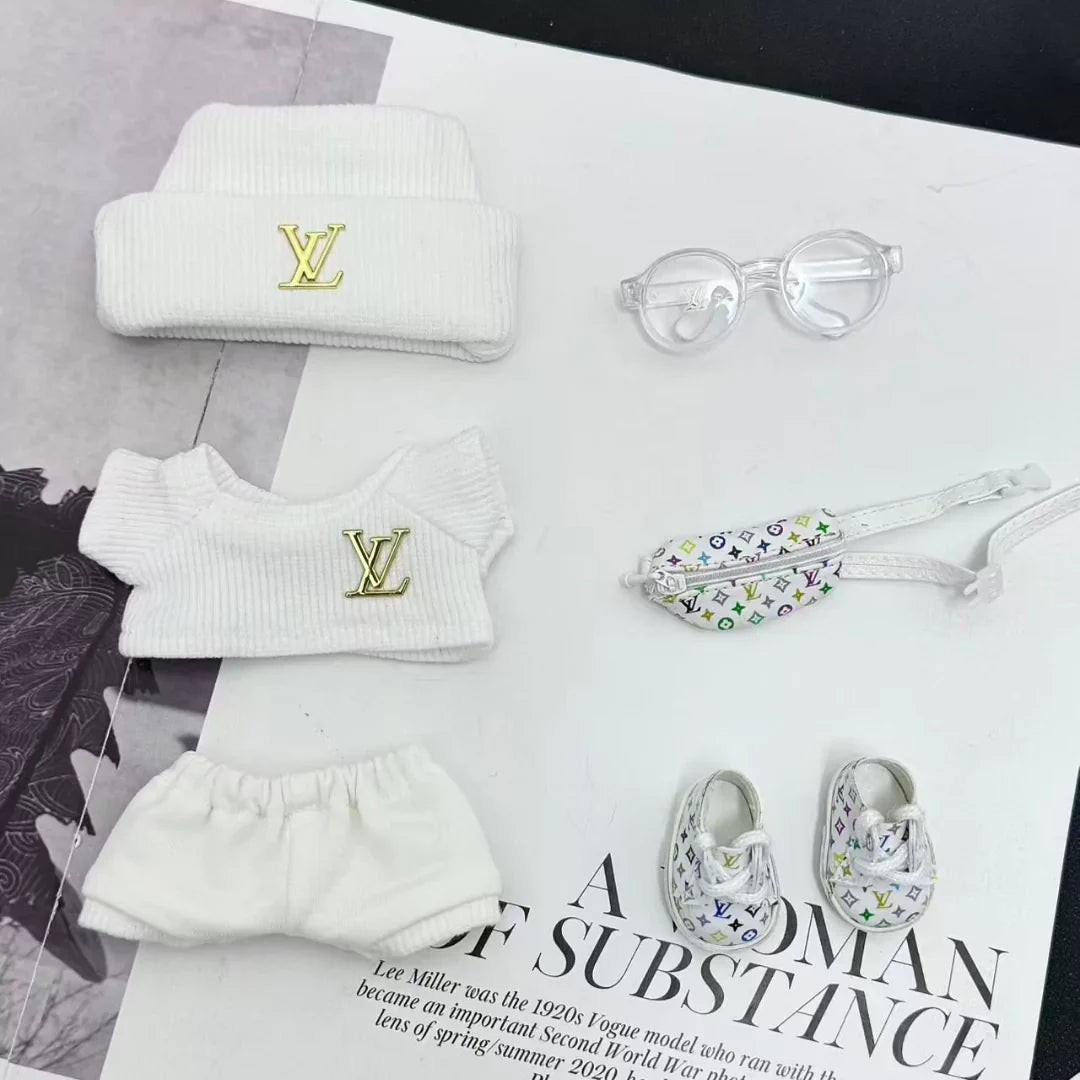 Handmade Luxury-Inspired White Knit Outfit