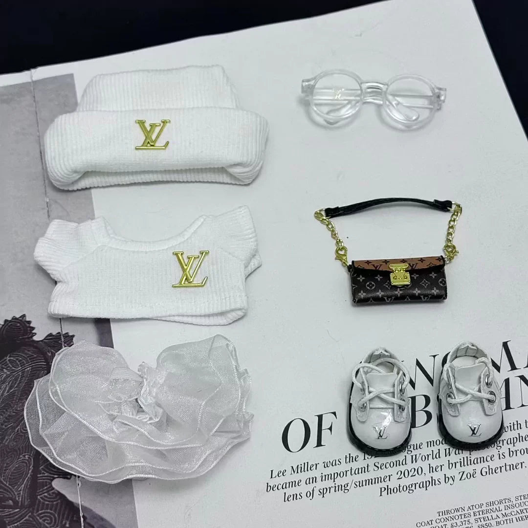 Handmade Luxury-Inspired White Skirt Outfit