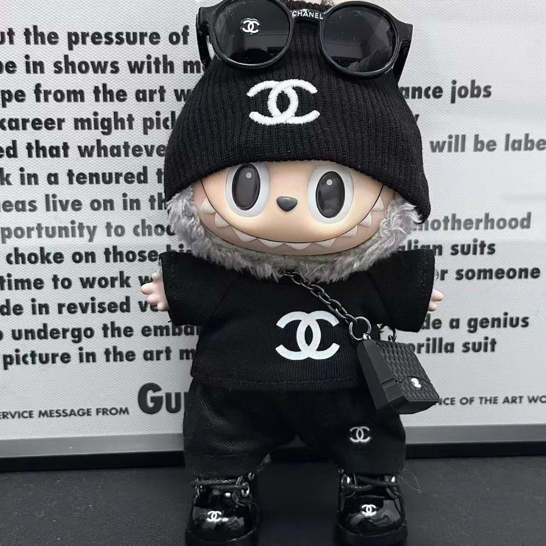 Handmade Luxury-Inspired All-Black Luxe Outfit