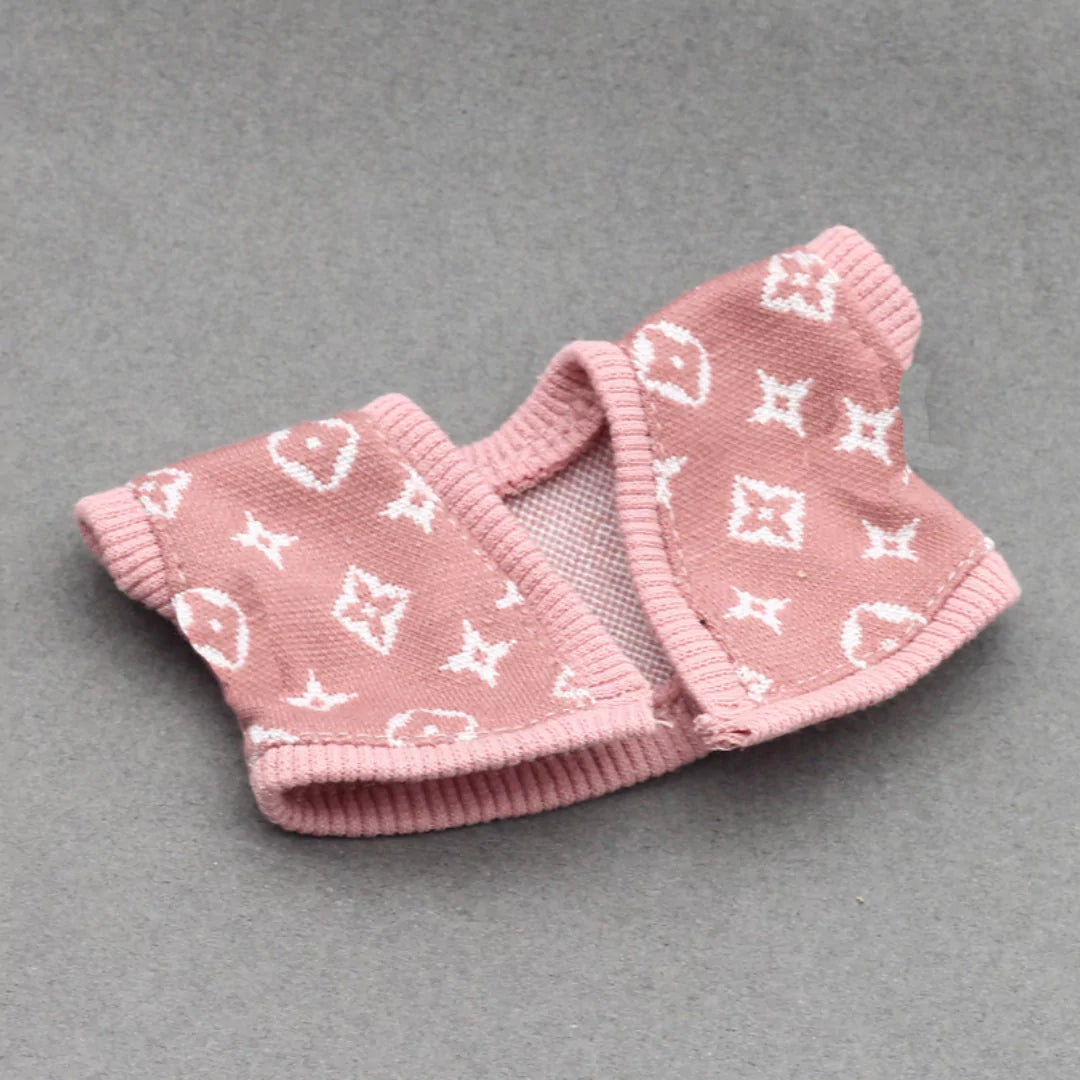 Mini Luxury-Inspired Monogram Knit Sweater for Dolls