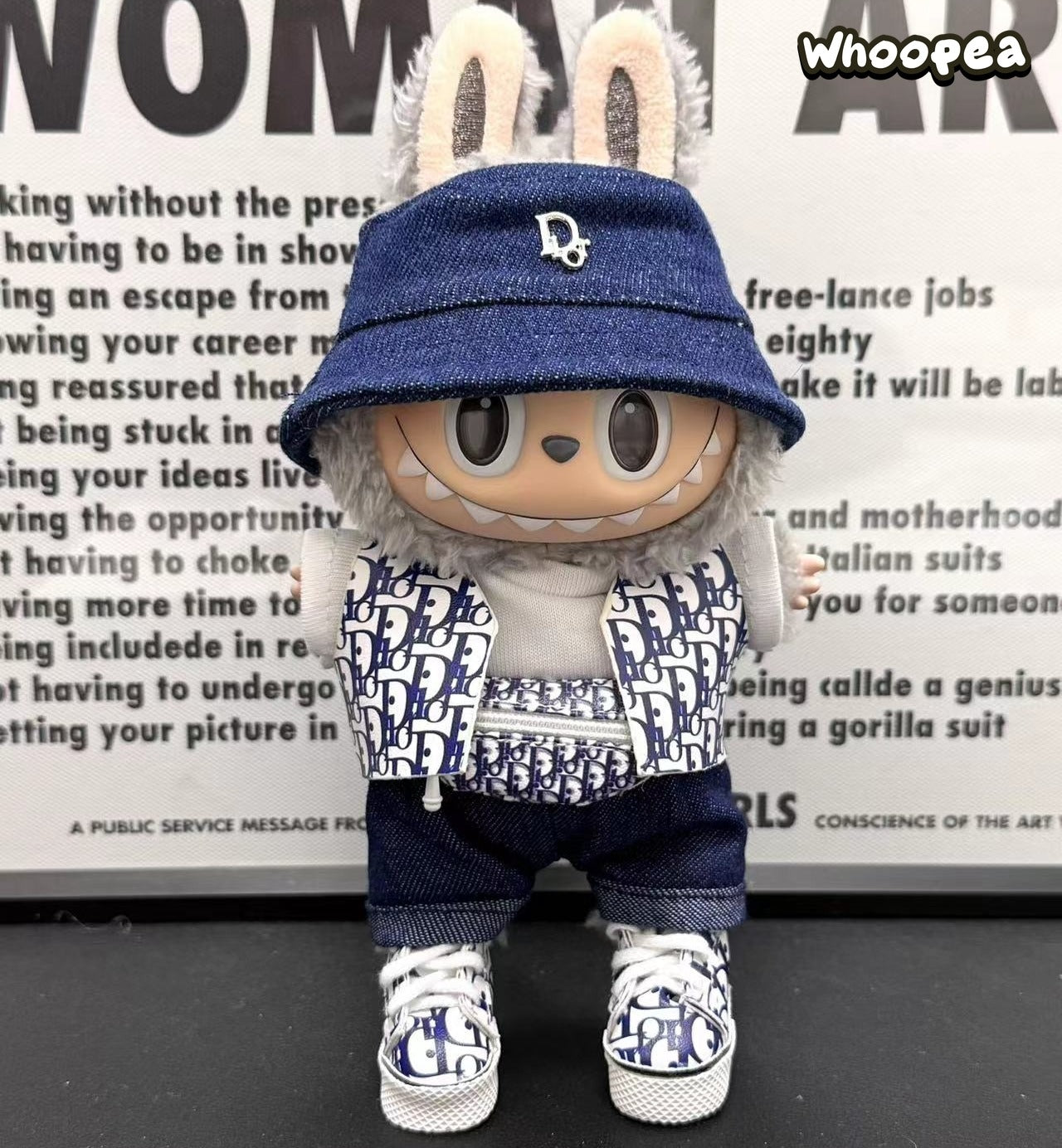 Handmade Luxury-Inspired Denim Outfit