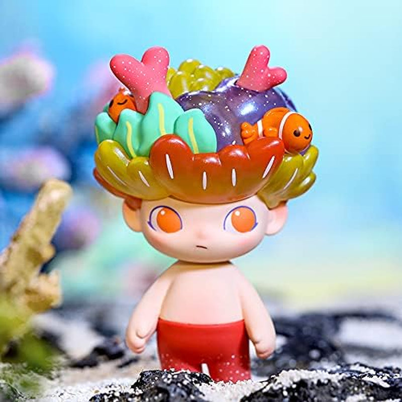 Dimoo Aquarium Series Blind Box 3 PC, Cute Kawaii Mini Toy Figures Gift Collectibles Dolls Vinyle Toy Action Figures (3 Random Boxes)