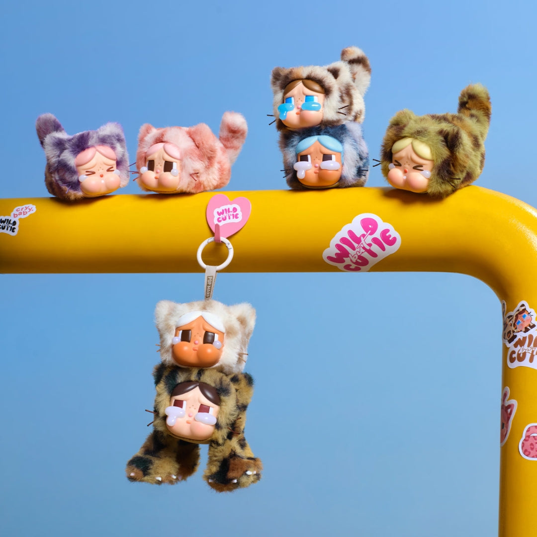 POP MART CRYBABY WILD BUT CUTIE SERIES VINYL PLUSH PENDANT - CASE OF 6
