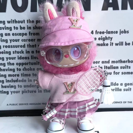 Handmade Luxury-Inspired Pink Sporty Outfit