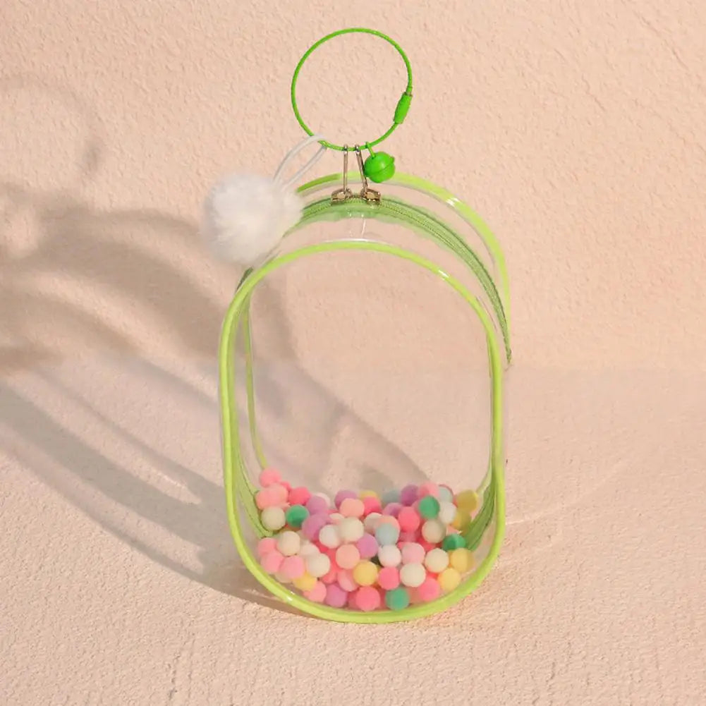 18Cm PVC Storage Keychain Bag Organizer Box Doll Bag for Labubu Doll(No Doll) #467187