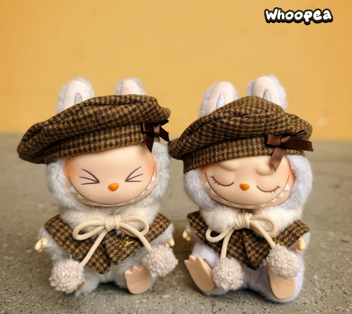 Handmade Luxury-Inspired Brown Beret Outfit