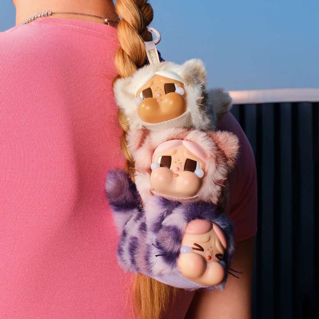 POP MART CRYBABY WILD BUT CUTIE SERIES VINYL PLUSH PENDANT - CASE OF 6