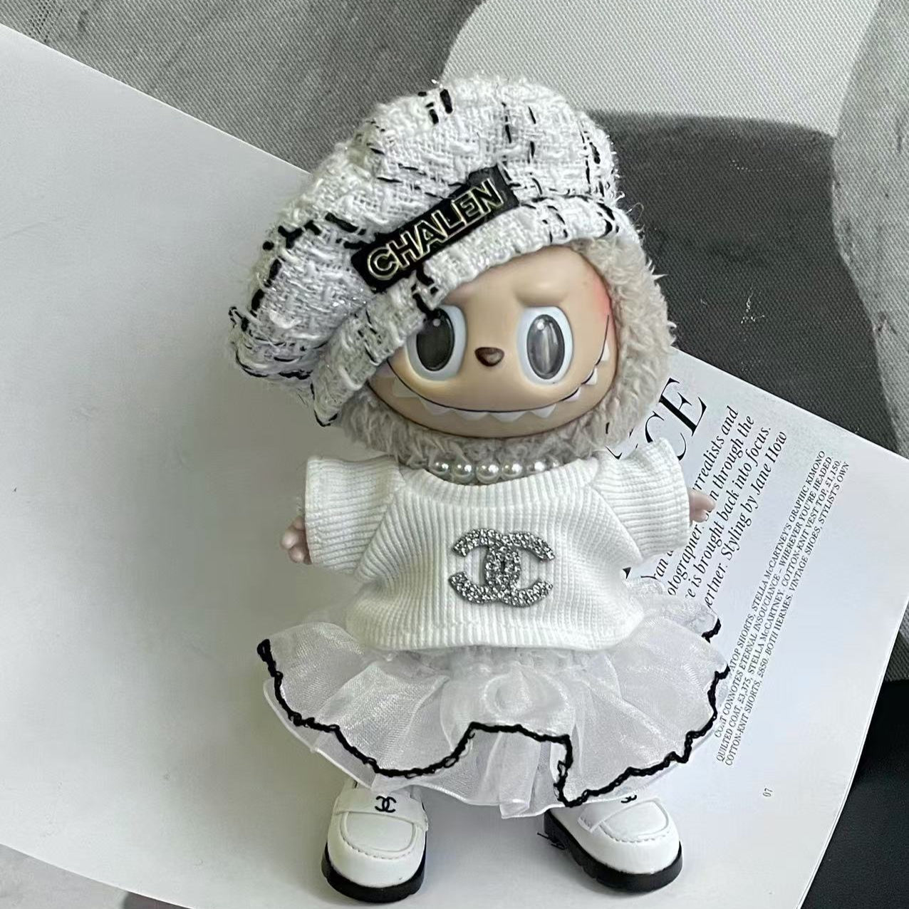 Handmade Luxury-Inspired Elegant White Outfit