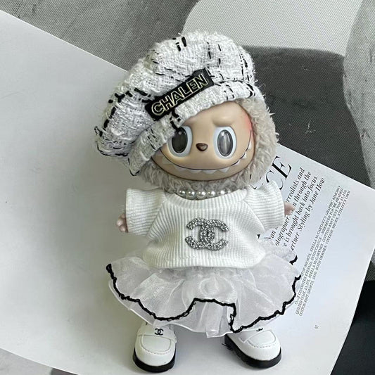 Handmade Luxury-Inspired Elegant White Outfit