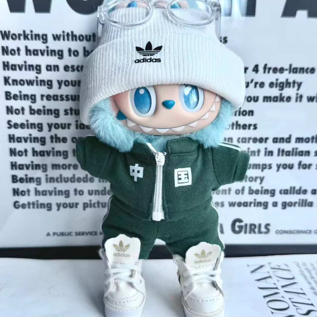 Handmade Luxury-Inspired Green Zip-Up Jacket Outfit