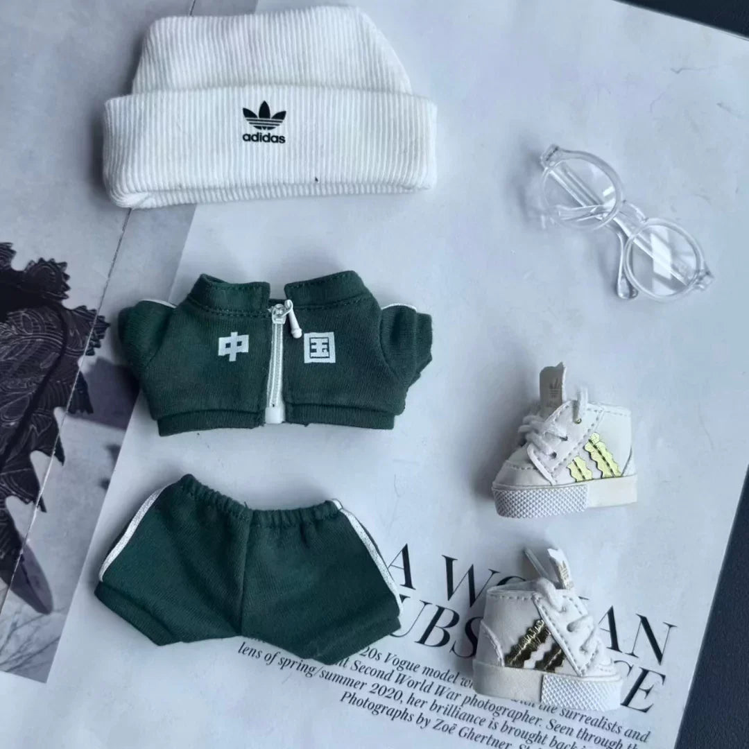 Handmade Luxury-Inspired Green Zip-Up Jacket Outfit