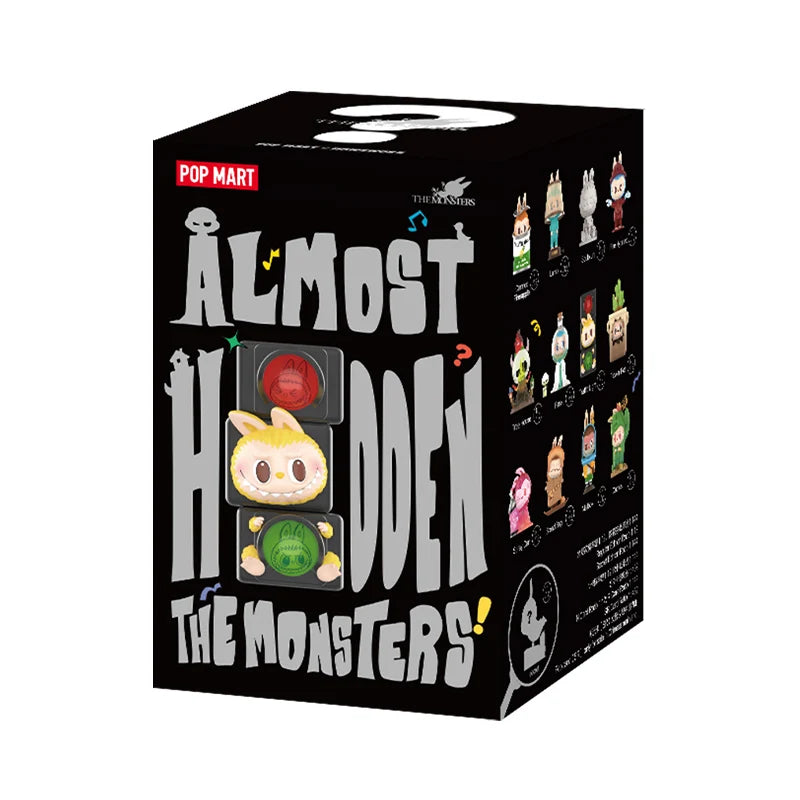 the MONSTERS Almost Hidden Series Mystery Box by Kasing Lung 1PC/12PCS POPMART Blind Box Labubu Action Figure Cute Toy