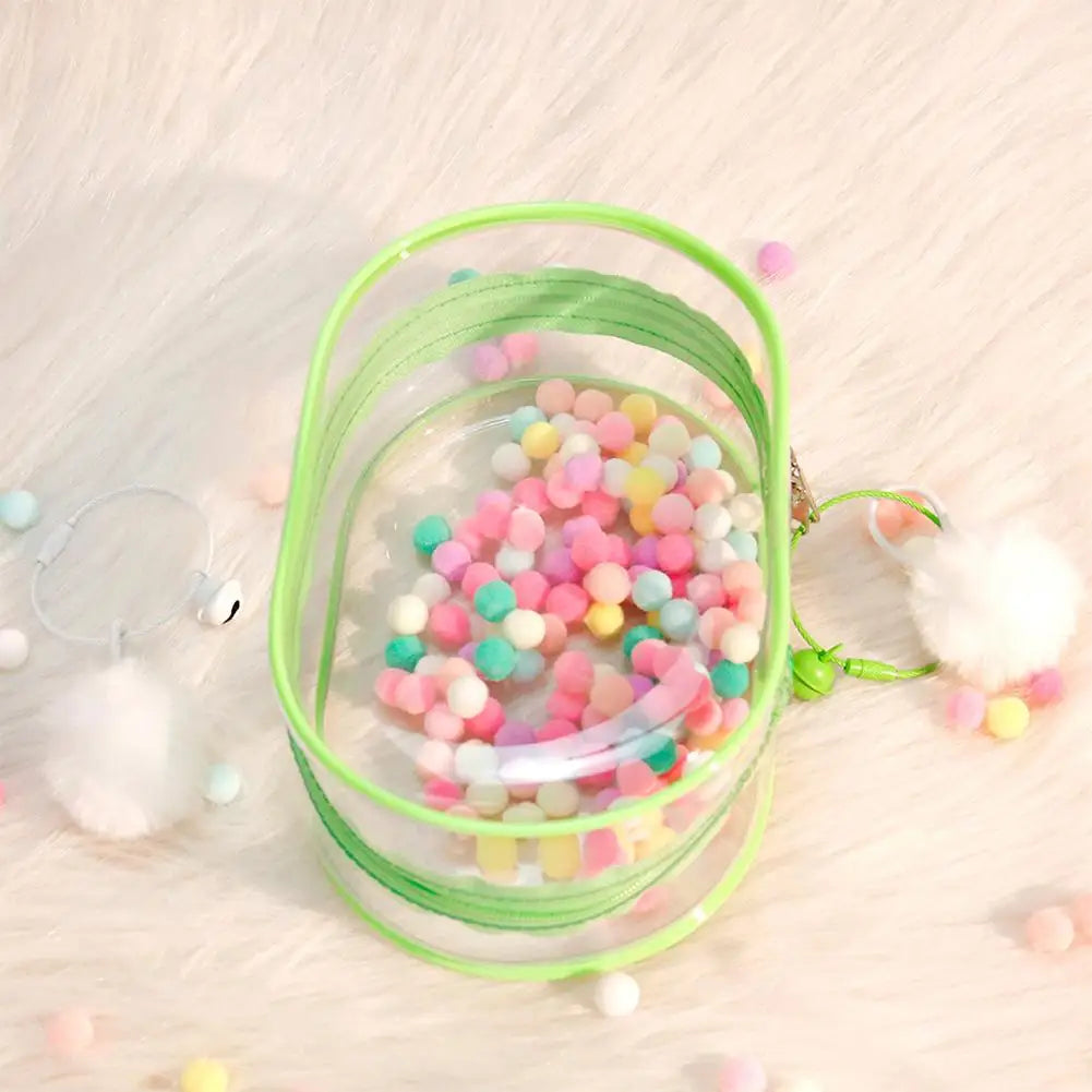 18Cm PVC Storage Keychain Bag Organizer Box Doll Bag for Labubu Doll(No Doll) #467187