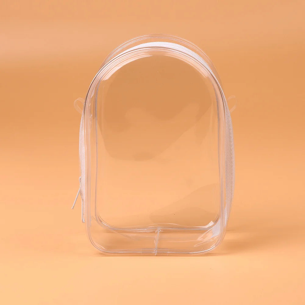 Labubu Protect Case Labubu Sitting Party 15/17Cm Cotton Doll Shoulder Pain Bag PVC Storage Bag Labubu Walk Bag Dustproof