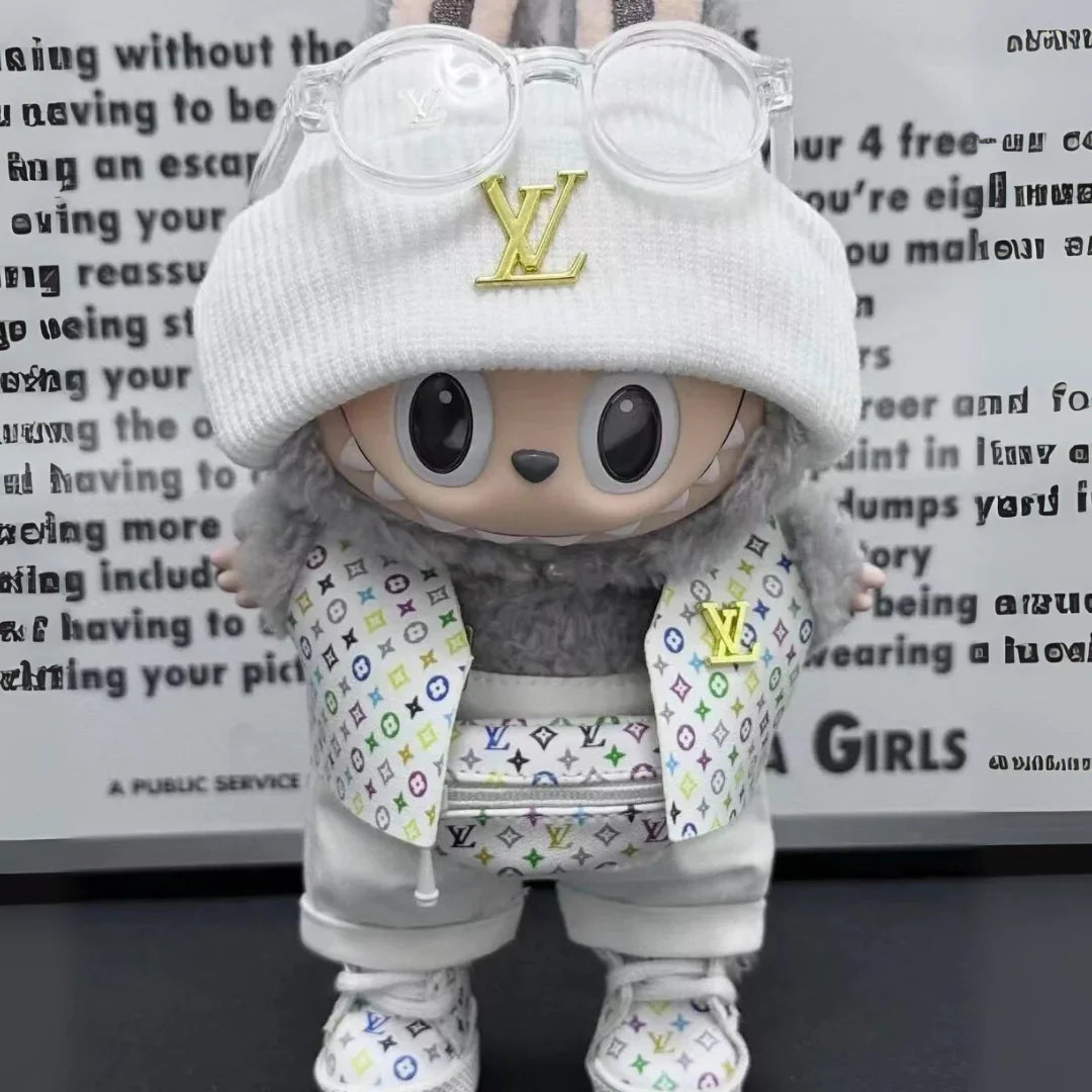 Handmade Luxury-Inspired White Patterned Sleeveless Vest Outfit