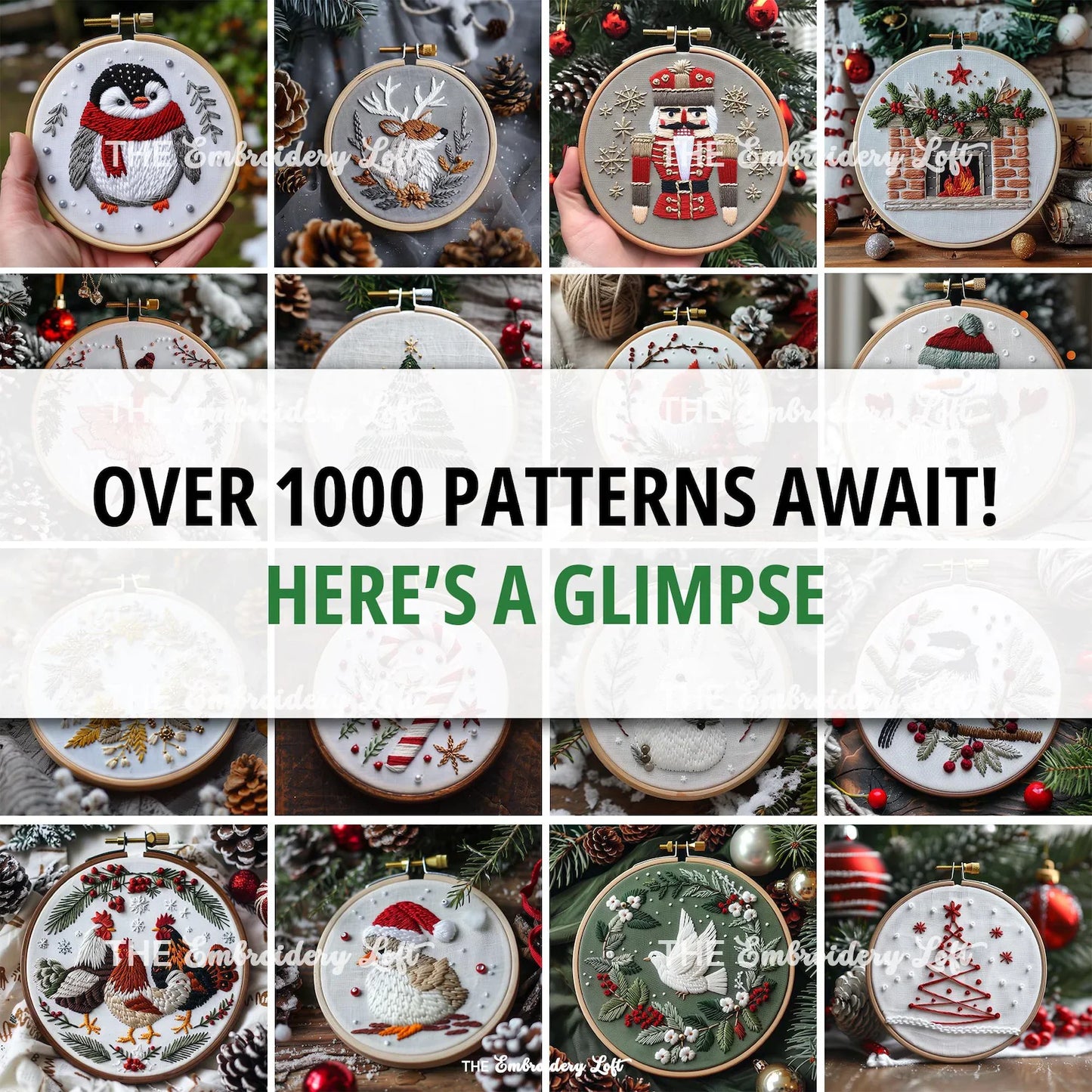 Whole Shop Embroidery Pattern Bundle – 1000+ Hand Embroidery Designs with Lifetime Access (PDF Collection)