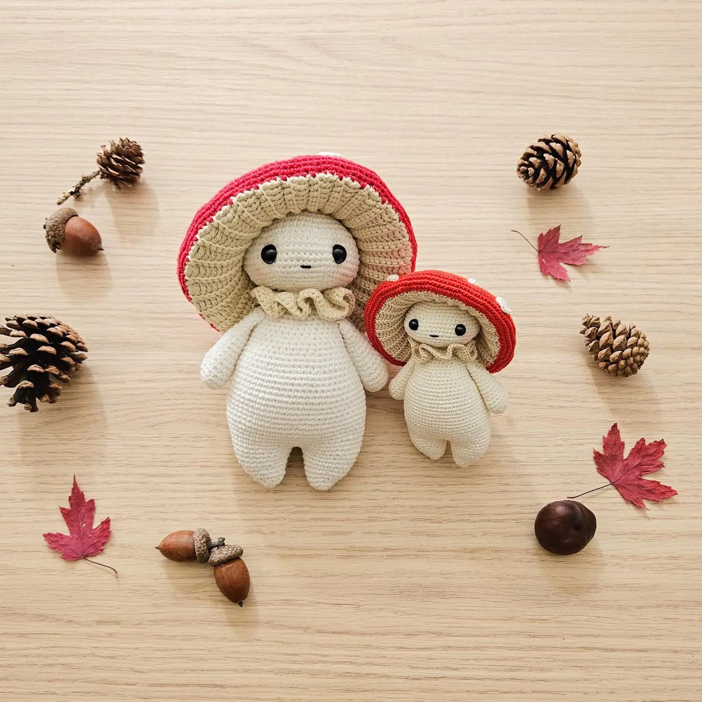 Mushroom Guy Crochet Pattern – Pocket-Sized or Cuddly Amigurumi