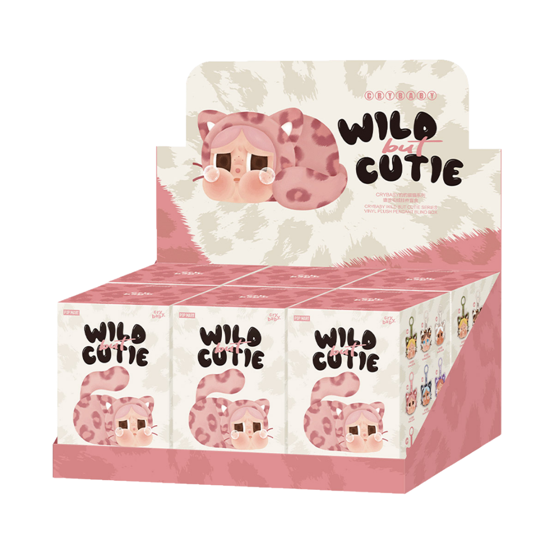 POP MART CRYBABY WILD BUT CUTIE SERIES VINYL PLUSH PENDANT - CASE OF 6