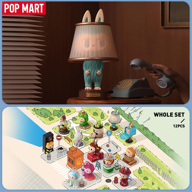 the MONSTERS Almost Hidden Series Mystery Box by Kasing Lung 1PC/12PCS POPMART Blind Box Labubu Action Figure Cute Toy