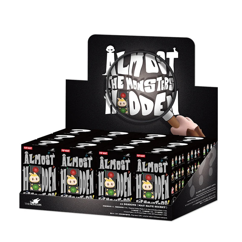 the MONSTERS Almost Hidden Series Mystery Box by Kasing Lung 1PC/12PCS POPMART Blind Box Labubu Action Figure Cute Toy