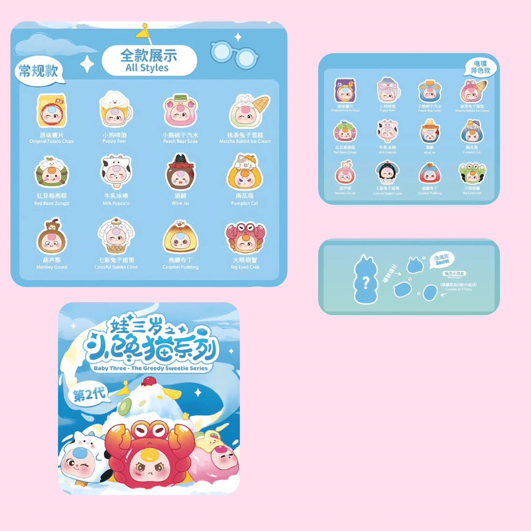 Baby Three The Greedy Sweetie V2 Mini Series Blind Box