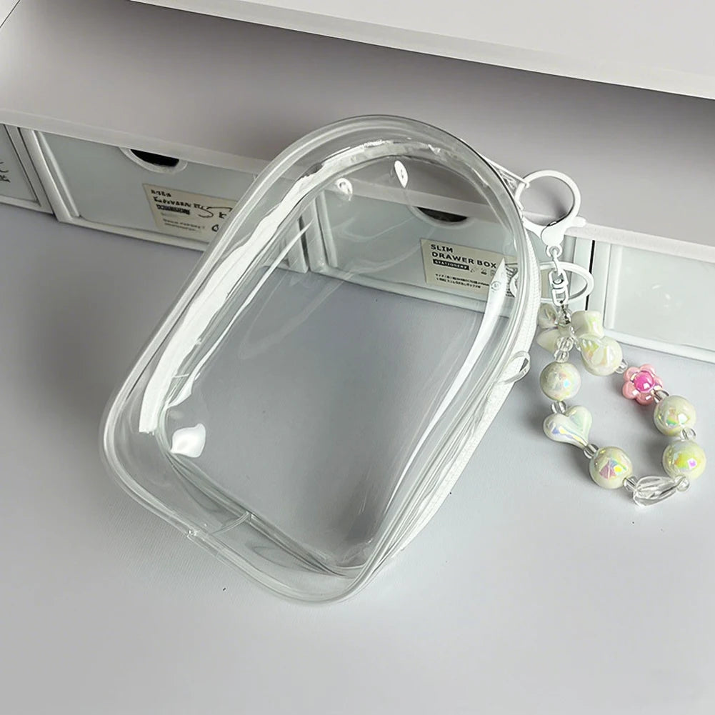 Labubu Protect Case Labubu Sitting Party 15/17Cm Cotton Doll Shoulder Pain Bag PVC Storage Bag Labubu Walk Bag Dustproof