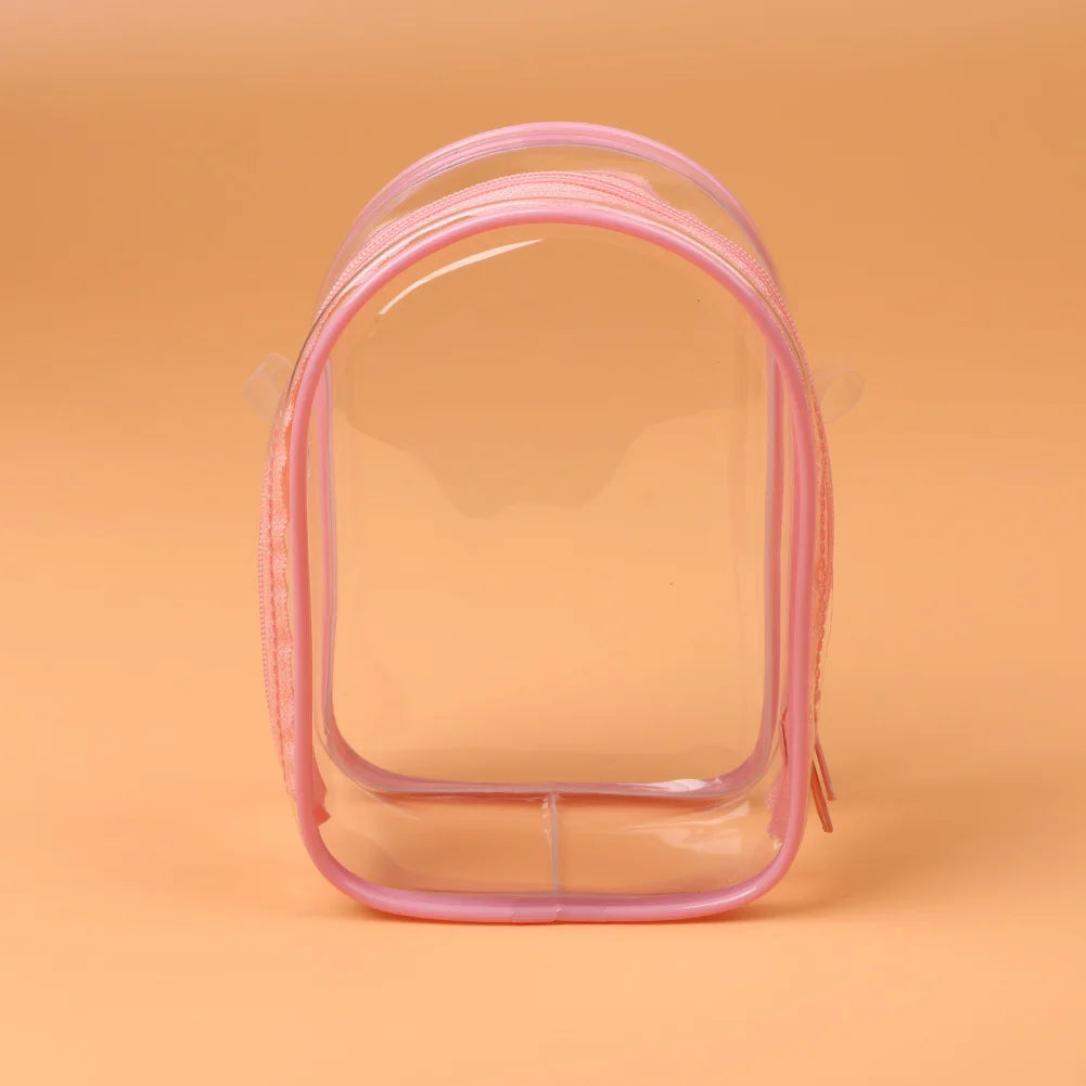 Labubu Protect Case Labubu Sitting Party 15/17Cm Cotton Doll Shoulder Pain Bag PVC Storage Bag Labubu Walk Bag Dustproof