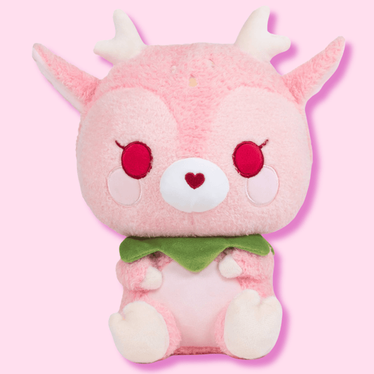 Cute Kawaii Soft Pink Dearie the Strawberry Dear Plush