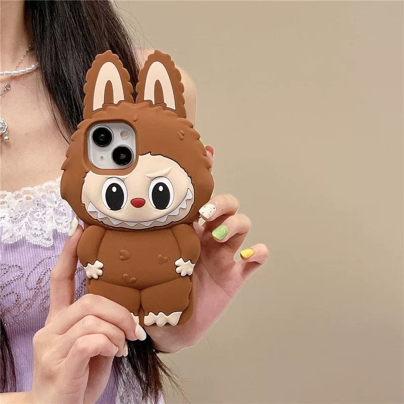 Cute Labubu Silicone iPhone Case