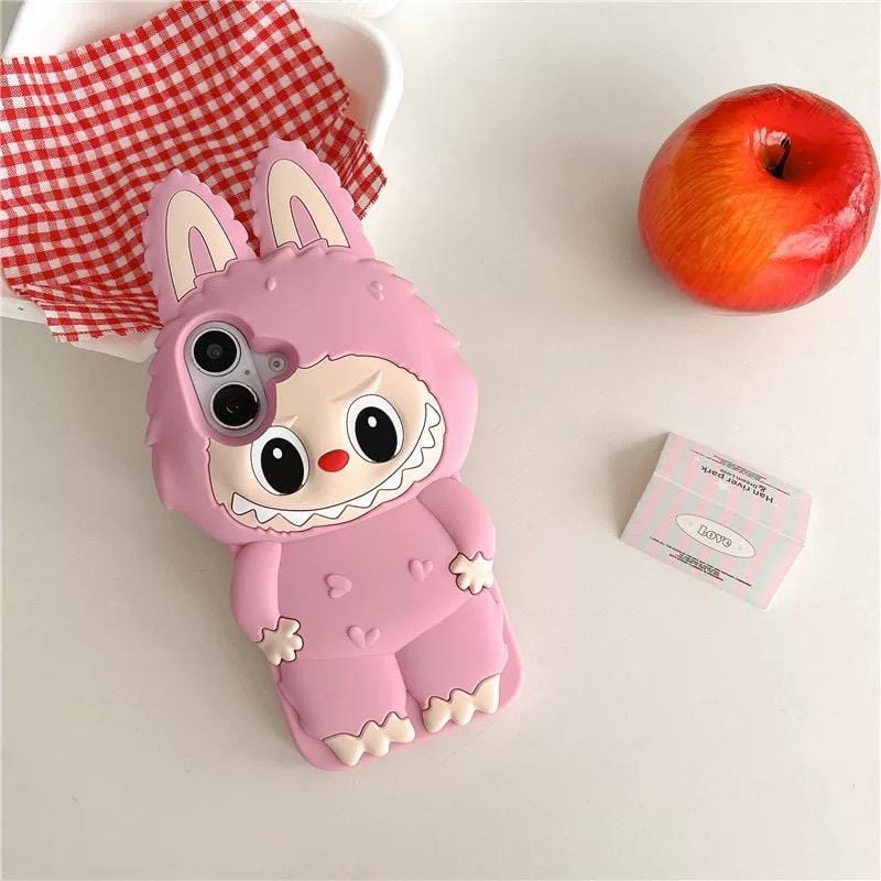 Cute Labubu Silicone iPhone Case