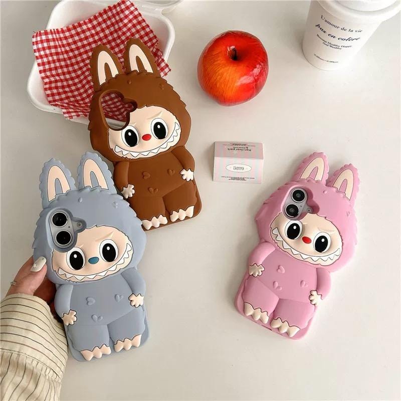 Cute Labubu Silicone iPhone Case