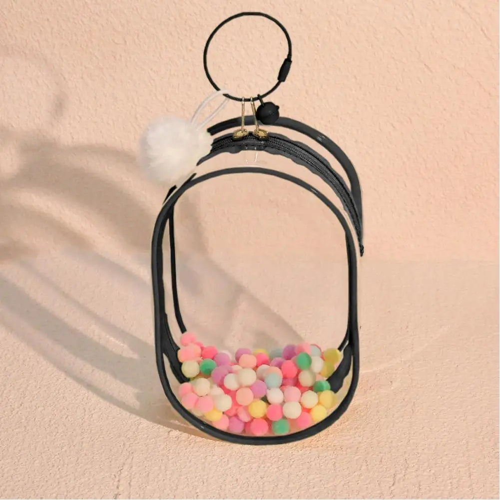 18Cm PVC Storage Keychain Bag Organizer Box Doll Bag for Labubu Doll(No Doll) #467187