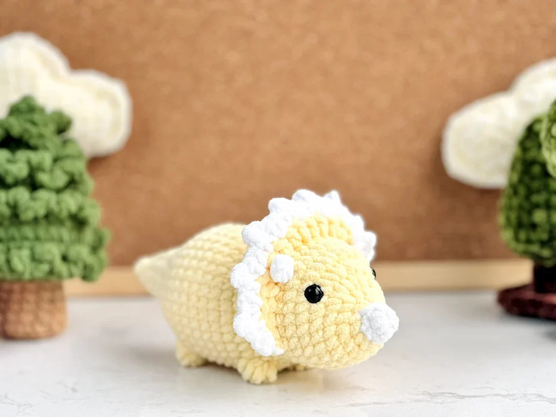 No-Sew Dinosaur Crochet Pattern Bundle – Triceratops, Tyrannosaurus, Stegosaurus | Amigurumi Jurassic World PDF