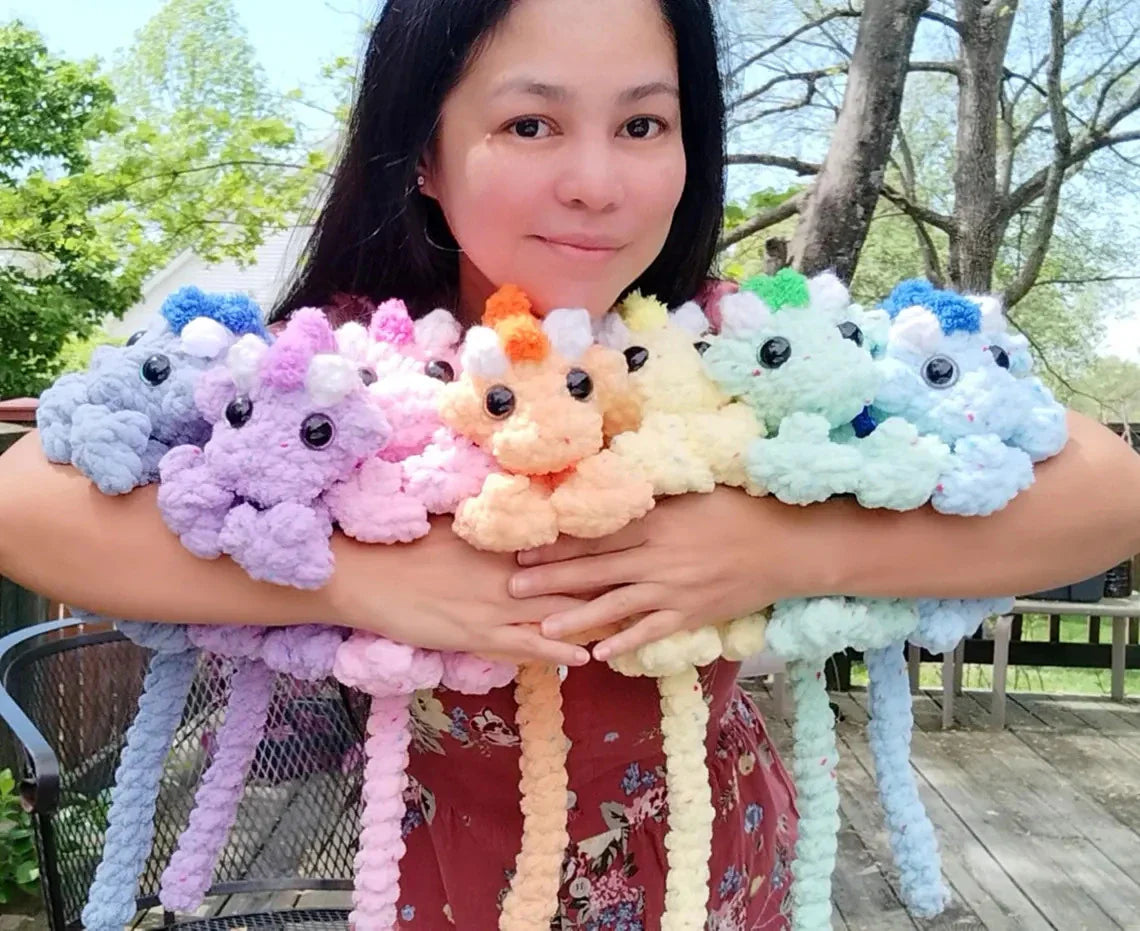 Dragon Snuggler – LESS SEW Crochet Pattern 🧶 (Just Sew the Wings!)