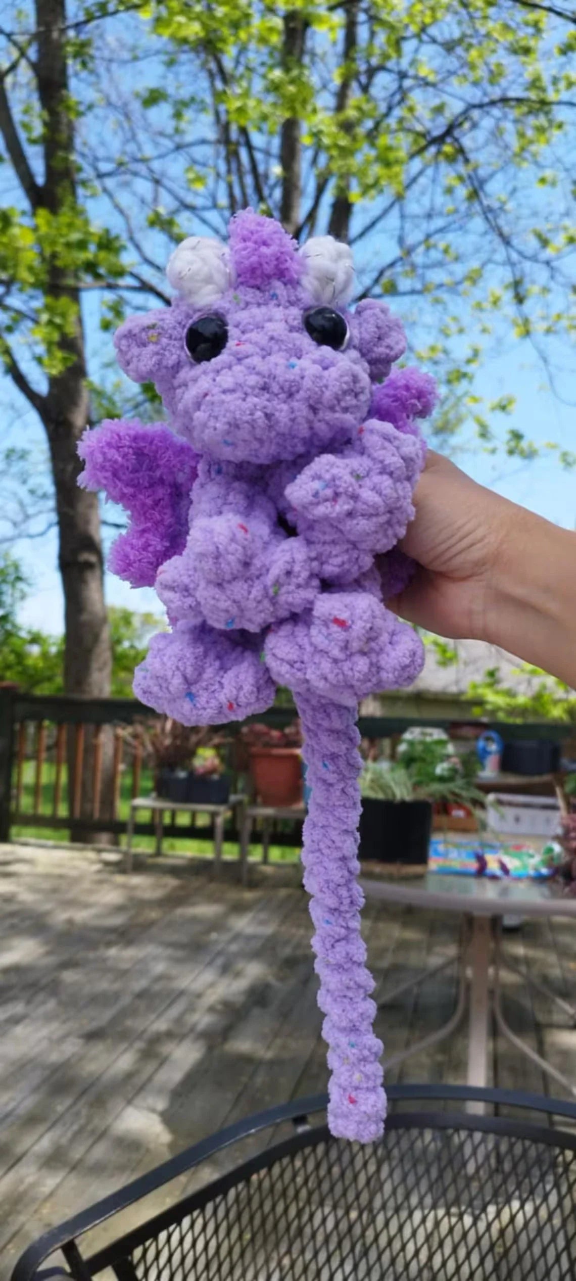 Dragon Snuggler – LESS SEW Crochet Pattern 🧶 (Just Sew the Wings!)