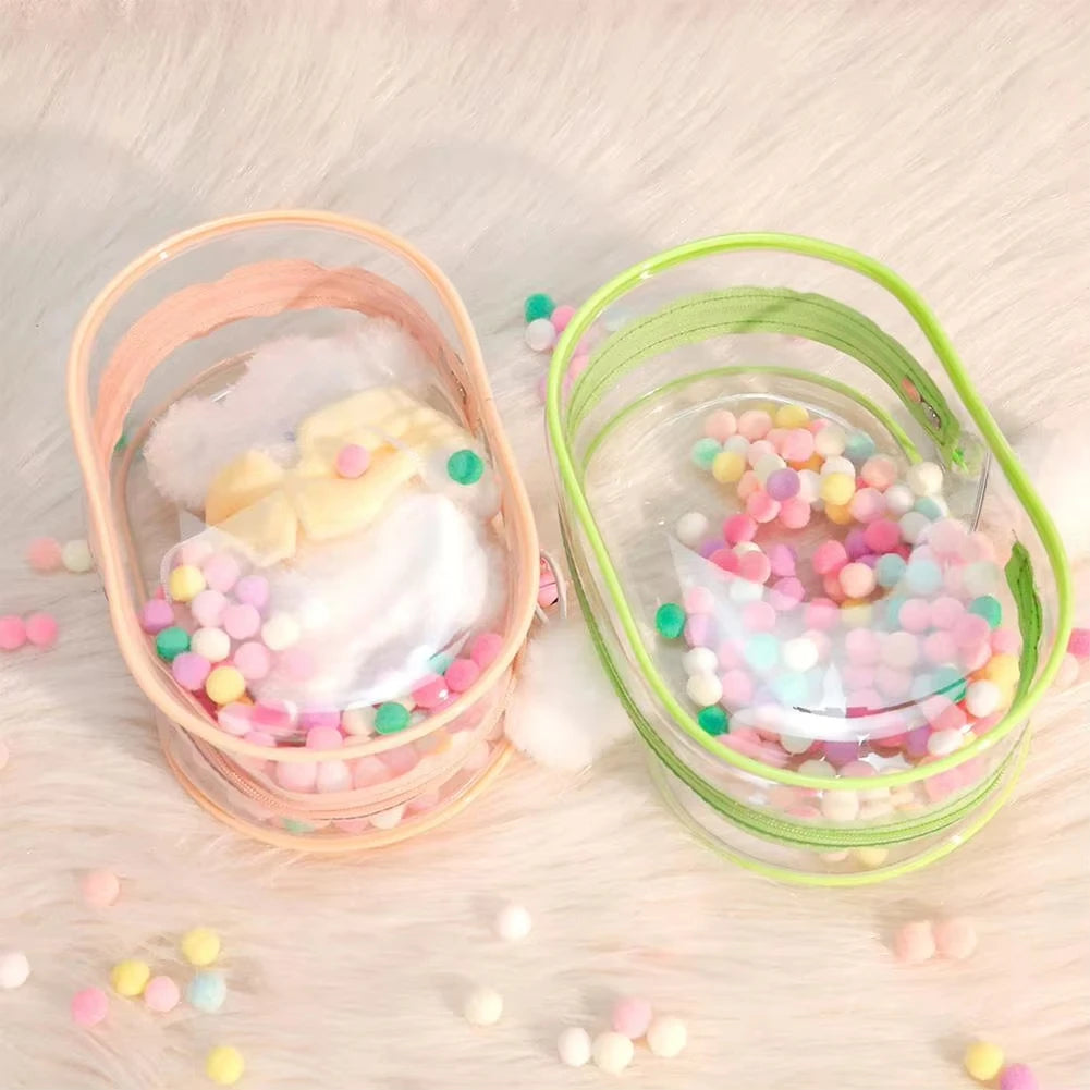 18Cm PVC Storage Keychain Bag Organizer Box Doll Bag for Labubu Doll(No Doll) #467187