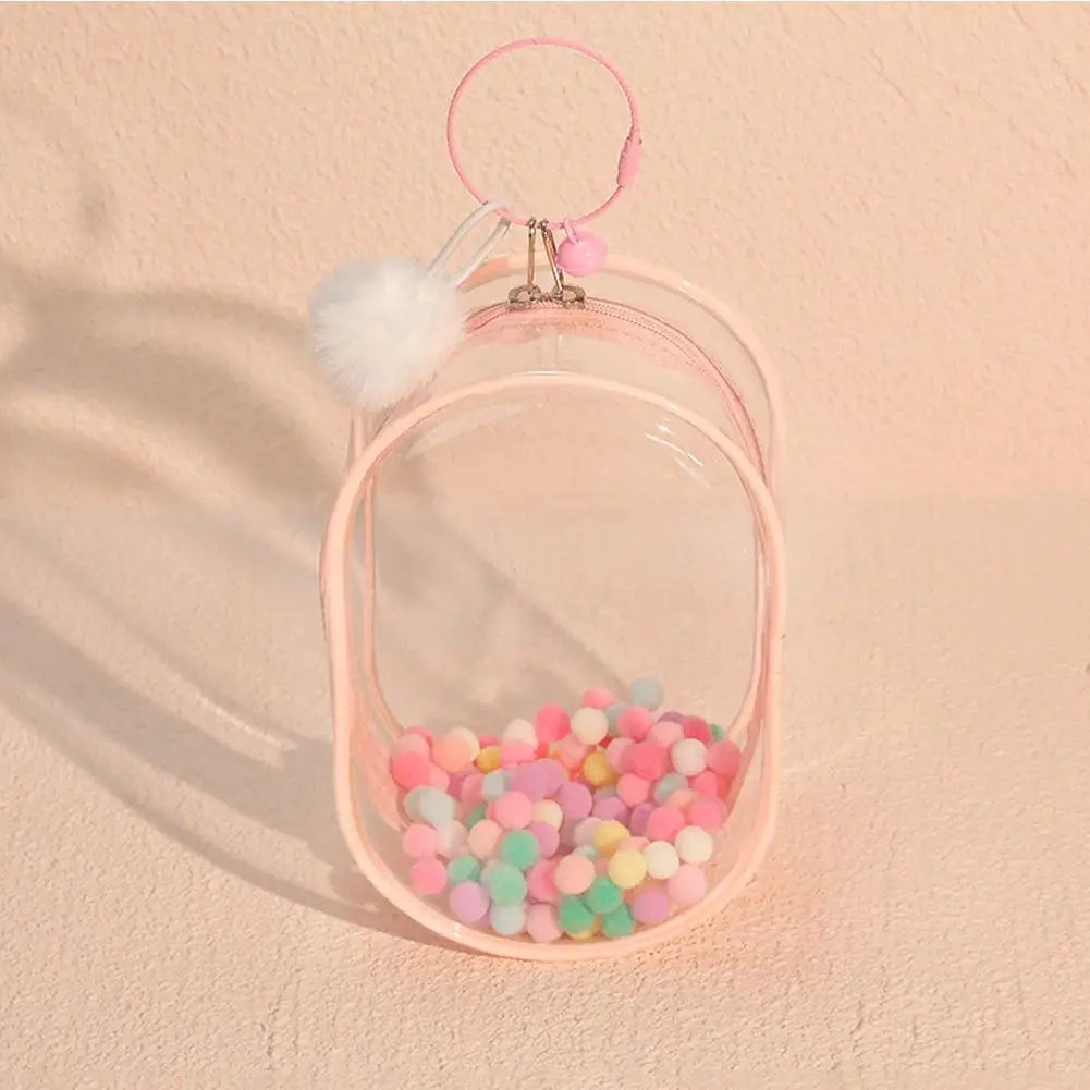 18Cm PVC Storage Keychain Bag Organizer Box Doll Bag for Labubu Doll(No Doll) #467187