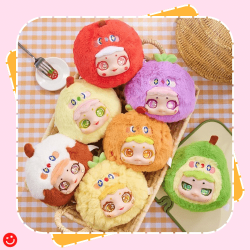 Guoran Xile Fruit Joy Plush Keychain Blind Box