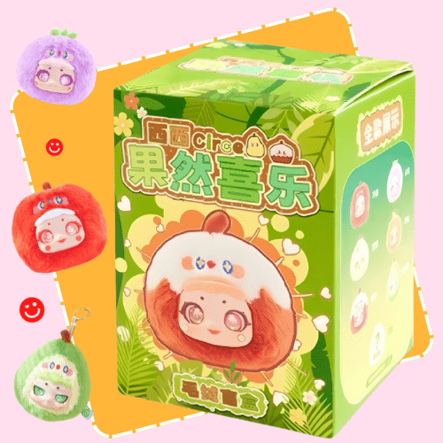 Guoran Xile Fruit Joy Plush Keychain Blind Box