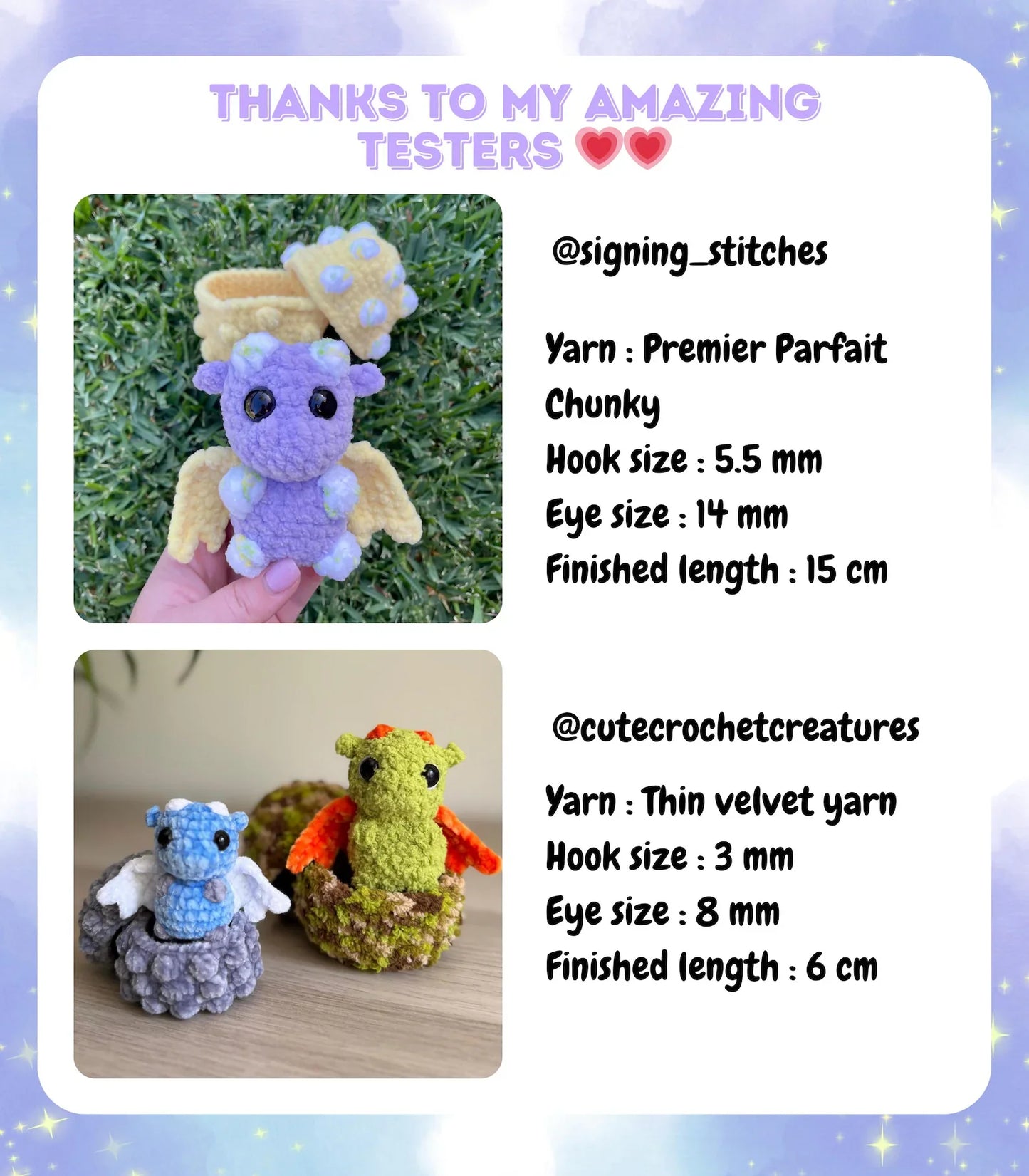 Hatching Baby Dragons & Eggs Crochet Pattern – Low/No-Sew Amigurumi PDF