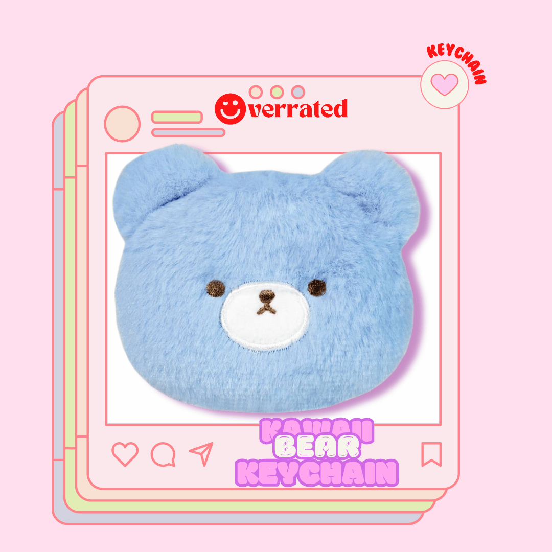 HOKKORI Japanese Bear Head keychain that Squeaks - OVERRATED