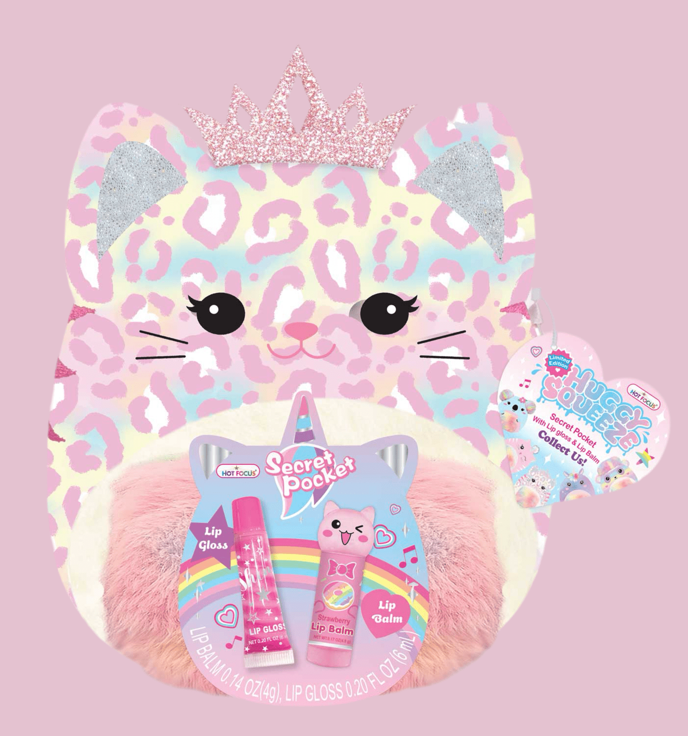 Leopard Princess Mallow Plushie with Beauty Set