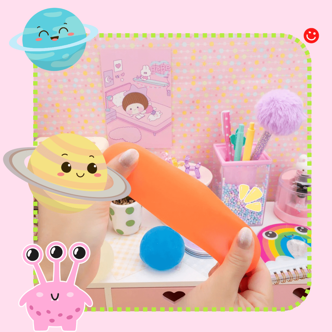 Kawaii Galaxy Gummy Globs SquishySensory Toy Ball