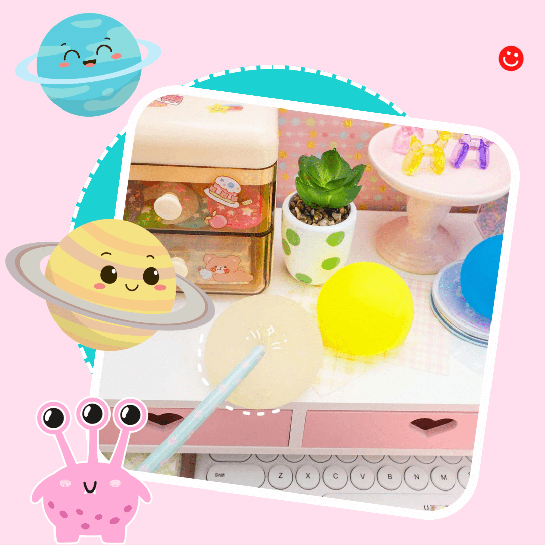 Kawaii Galaxy Gummy Globs SquishySensory Toy Ball