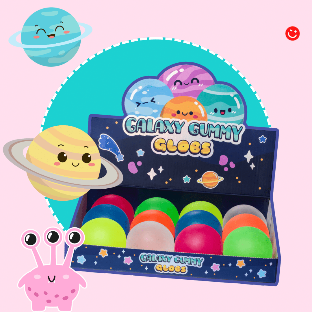 Kawaii Galaxy Gummy Globs SquishySensory Toy Ball