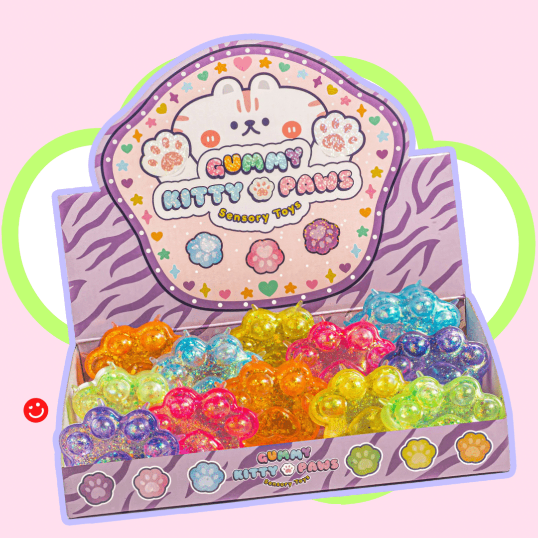 Kawaii Gummy Kitty Paws Squishy Sensory Toy