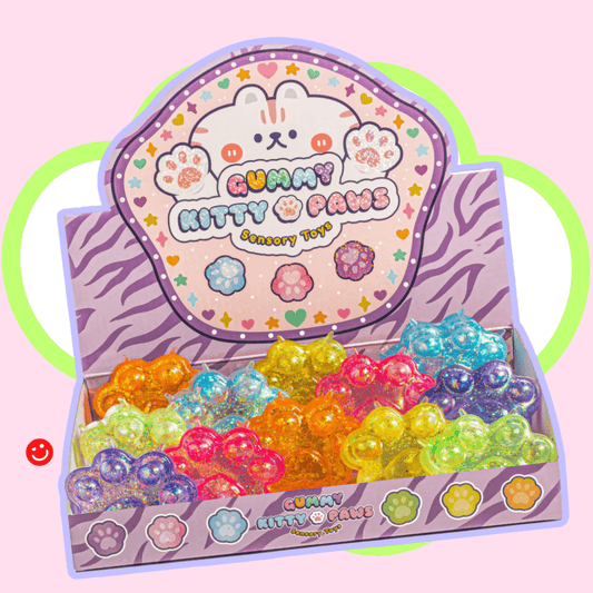 Kawaii Gummy Kitty Paws Squishy Sensory Toy
