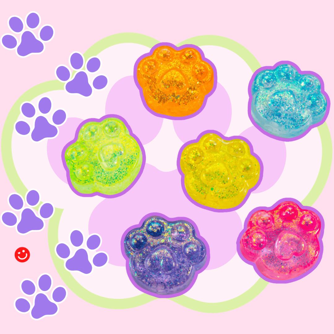 Kawaii Gummy Kitty Paws Squishy Sensory Toy